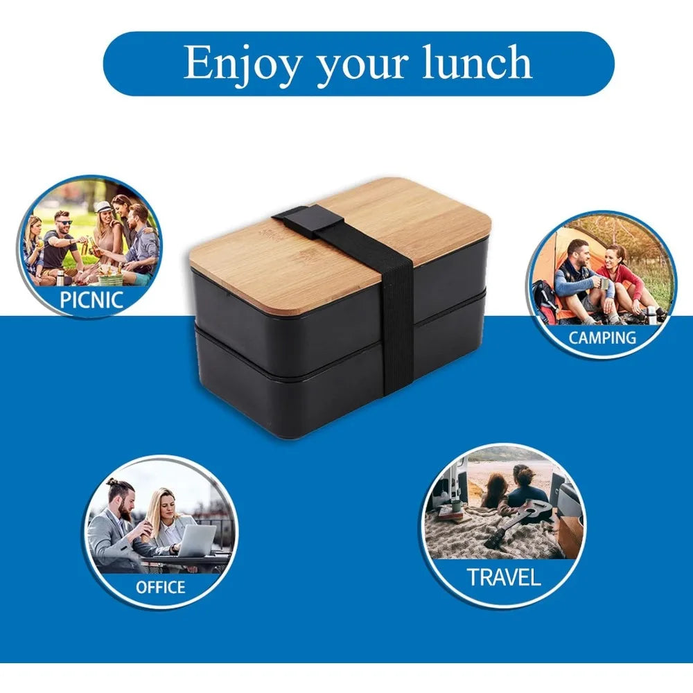 Stackable Bento Lunch Box with Insulated Bags
