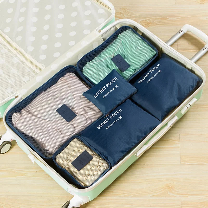 Travel Organizer Bags - Set of 6