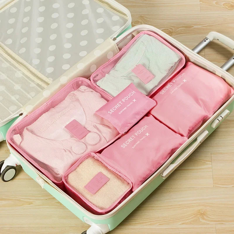 Travel Organizer Bags - Set of 6