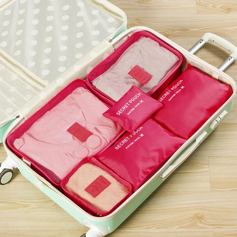 Travel Organizer Bags - Set of 6