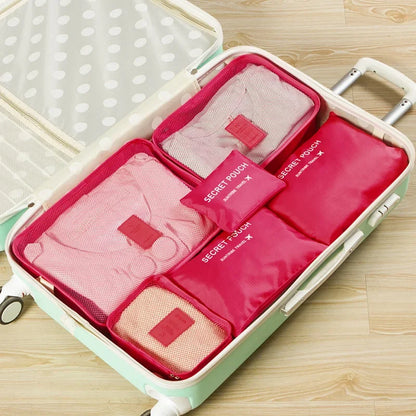 Travel Organizer Bags - Set of 6